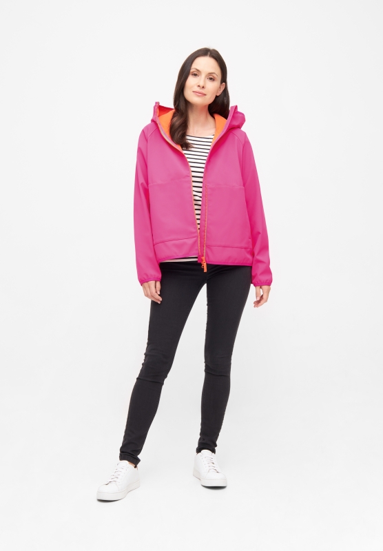 Peutby Damen Softshelljacke -  Pink Glo Rosa